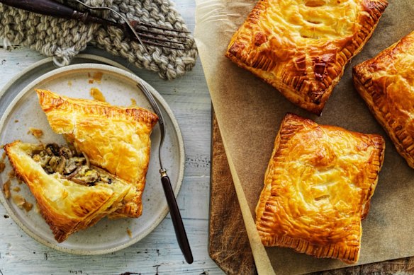 You won't miss the meat in these mushroom hand pies.