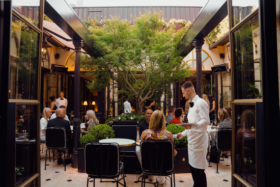 Maison Bâtard’s rooftop terrace.