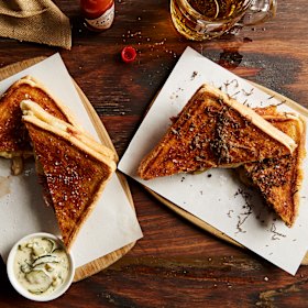 The ‘bikini’, a Catalan toastie with Jamon Iberico and truffle.