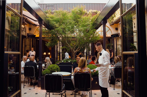 Maison Bâtard’s rooftop terrace.