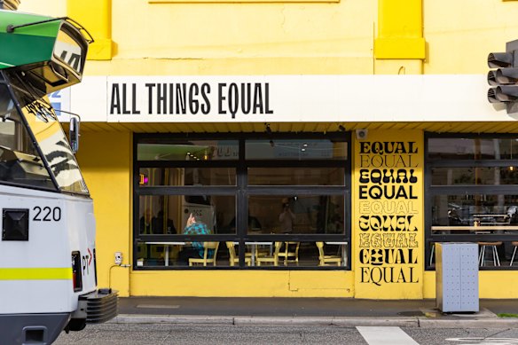 All Things Equal cafe in Balaclava. 