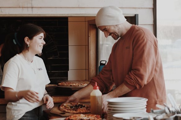 Trulli owner Francesco Laera (right) has brought a taste of Puglia to Gippsland.
