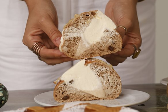 Cerin Pasticceria has added its own twist to the classic hot cross bun.
