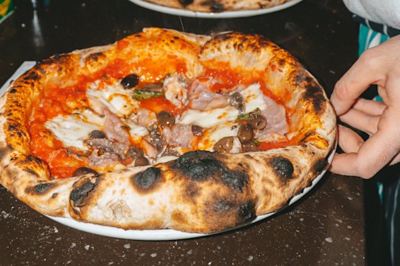 Puffy-crusted pizzas at Paesino in Keilor.