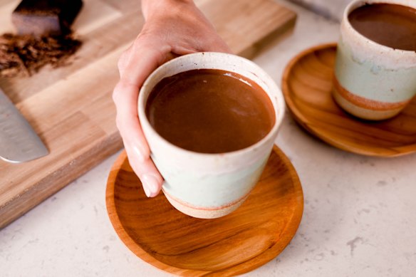 Casa del Cacao ceremonial drinking cacao.  