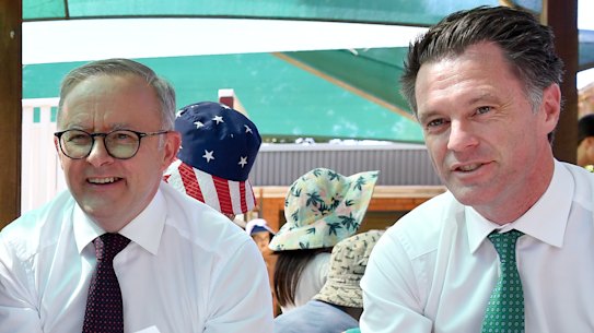Prime Minister Anthony Albanese and NSW Labor leader Chris Minns.