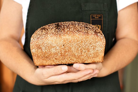 Falco uses organic local flours in its breads, cakes and viennoiseries.