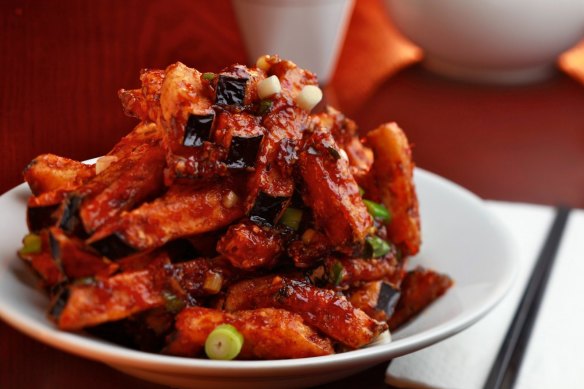 Fish–fragrant eggplant is a Dainty Sichuan signature dish.