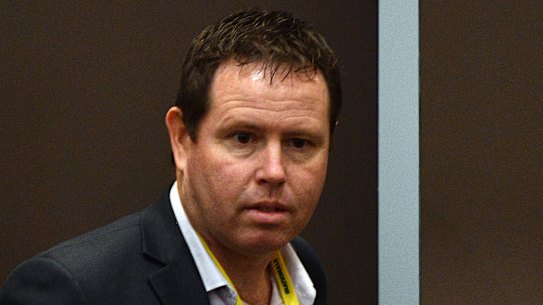 Nationals Member for Mallee Andrew Broad at the Nationals Federal Council at the Canberra Hyatt Hotel in Canberra, Saturday, August 18, 2018. (AAP Image/Mick Tsikas) NO ARCHIVING AAP