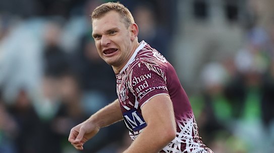 Tom Trbojevic was back to his best for Manly in the nation’s capital.