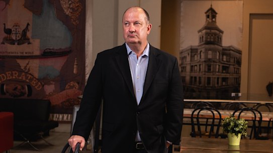 Unions NSW boss Mark Morey says poker machines are “taking billions from workers’ pockets”.