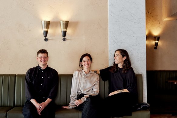 The Bistro Livi team of Ewen Crawford with sisters Nikky (centre) and Danni Wilson.