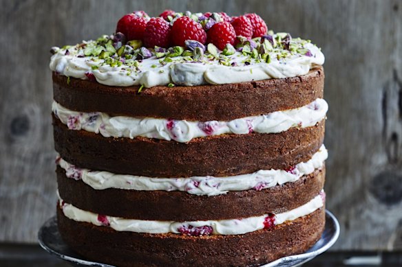 Raspberries and pistachios make a festive colour combination, but you could use any berries or nuts.