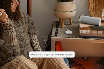 Sonos Voice Control can initiate music from most services, as well as control any music by playing, pausing or moving to different speakers.