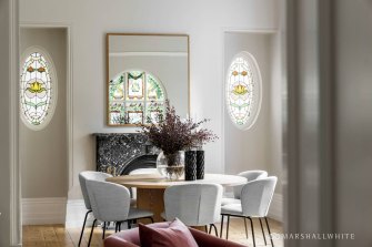 It has a mix of modern and Victorian-era interiors.