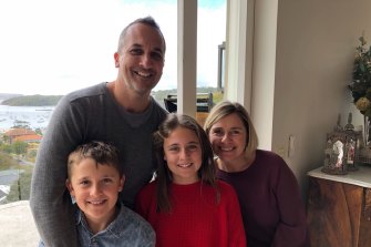 Andrew Abdo with his wife Anna and children Anthony and Megan.