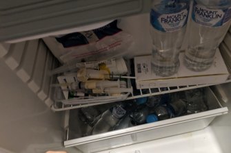 An untidy fridge