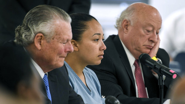 Cyntoia Brown during her clemency hearing at the Tennessee Prison for Women in Nashville, Tennessee. 