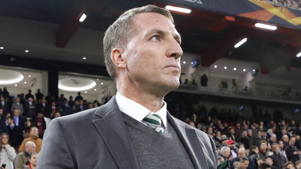 England-bound: Brendan Rodgers has left Celtic and linked up with Leicester City.