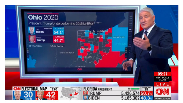 CNN's chief national correspondent John King crunches the data on election night.