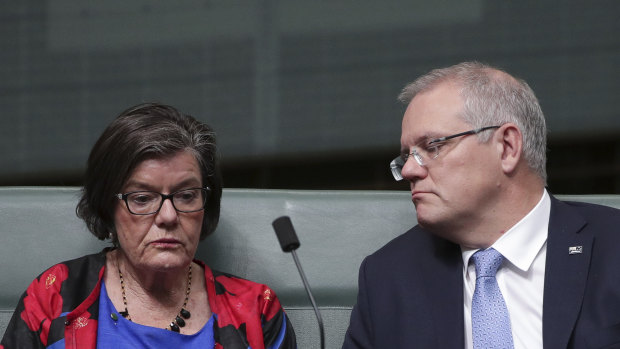 Cathy McGowan with Prime Minister Scott Morrison