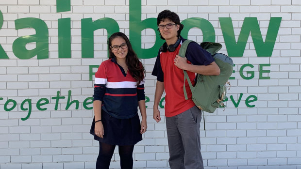 Alannah James and Jeremy James attend Rainbow P-12 College, in the state's Mallee region.