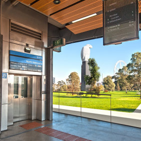 Western Connection’s depiction of what the view from North Melbourne railway station could be.