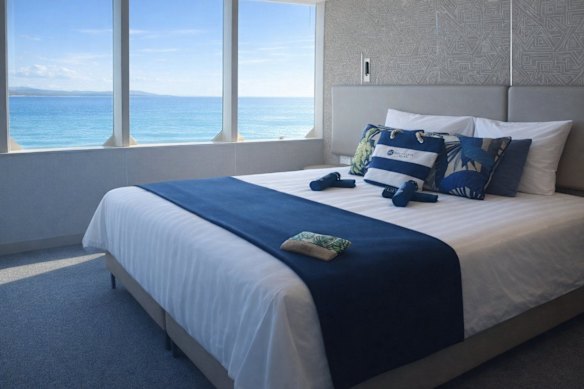 A double cabin aboard Yasawa Princess II is surprisingly roomy.