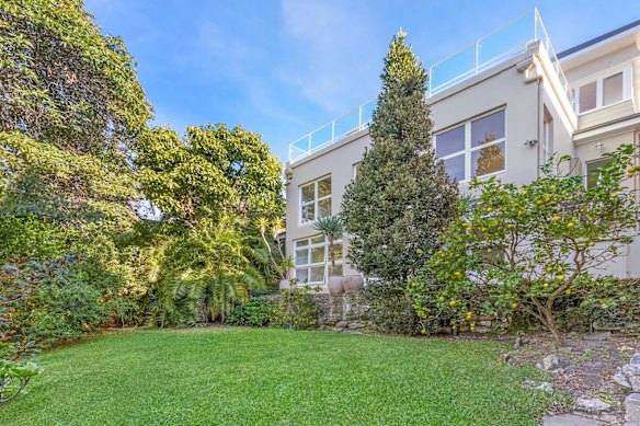 The four-bedroom, four-bathroom residence has its own jetty, boat shed and harbourside pool.