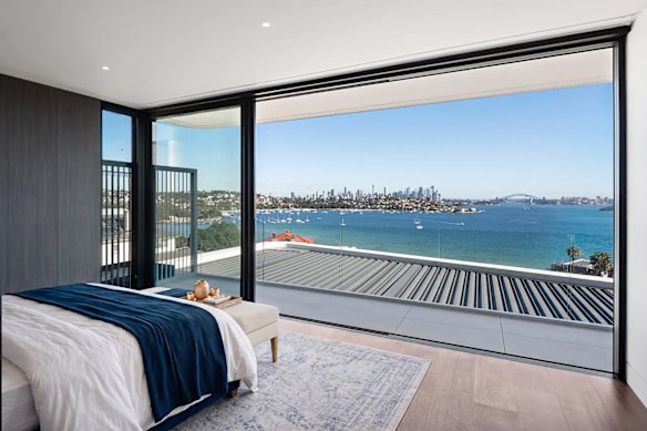 The vendor enlisted architect Bruce Stafford for a contemporary build with uninterrupted Sydney Harbour views.