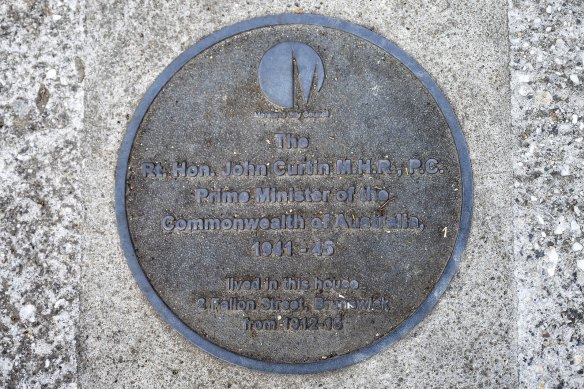 The home has a plaque out the front marking its historic significance.