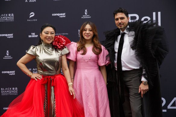 Tu with Maylin, her daughter from her second marriage, and third husband Jad Khattar. Tu and Khattar met at a salsa night and have been married for 16 years.