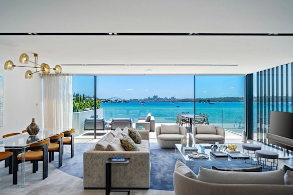 Records show the pair bought the three-bedroom, three-bathroom unit off the plan for $7.85 million in 2016. 
