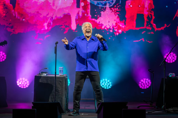 Tom Jones took Kings Park audiences on a surprisingly melancholic turn on Wednesday night. 