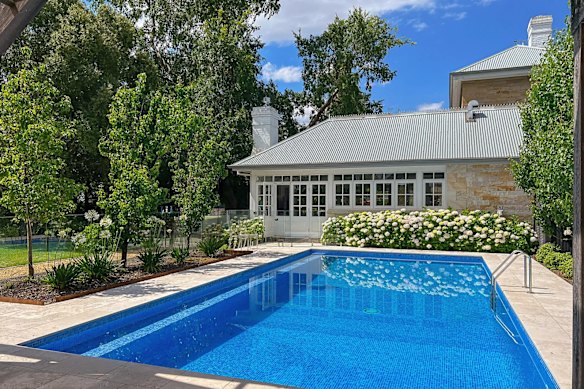 The couple bought the abode for $1.05 million in 2011, records show, and added a resort-style swimming pool.