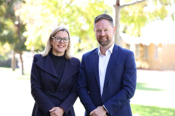 Adam Hort with Libby Mettam.