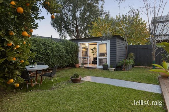 The established garden, complete with citrus trees and a separate studio, will make the house ideal for buyers. 