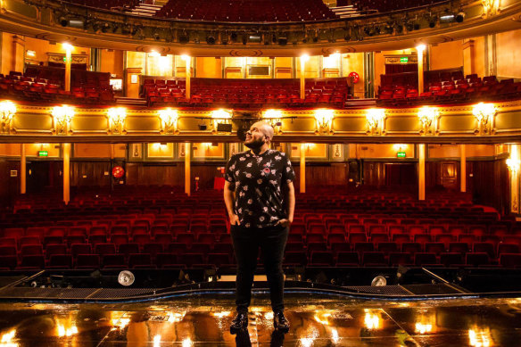 Paul Tabone at Her Majesty's Theatre in London. The pandemic has allowed him to try a socially distant form of theatre in Coimbra, Portugal.