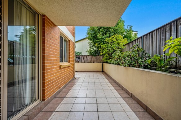 The apartment in Chandos Street, Ashfield includes a north-east facing courtyard and a car space.