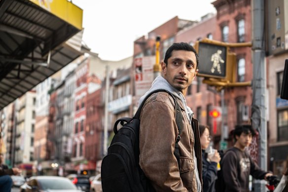 Riz Ahmed in a scene from Relay.