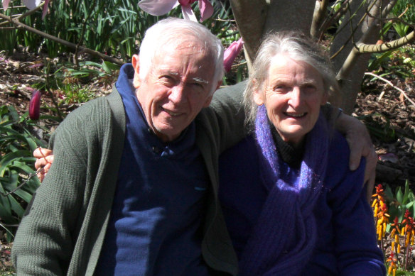 Ian Bennett with his wife, artist Sue Jarvis.