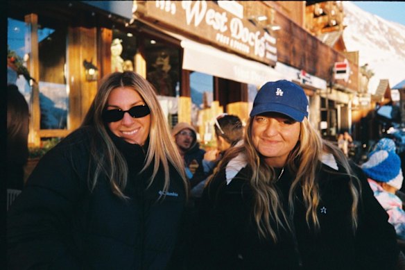 Erin Forster, right, and friend, in France.