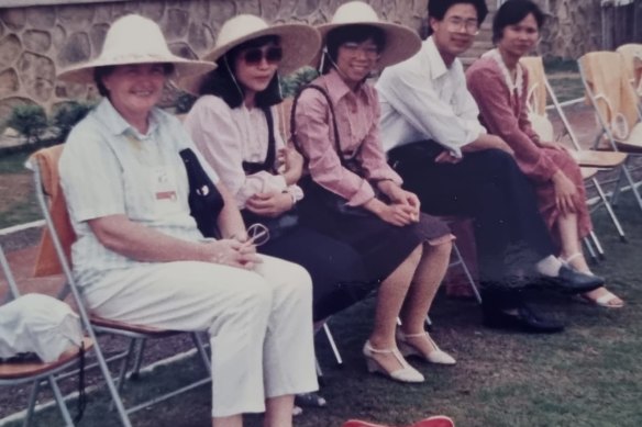 Elaine Watson (left), the former president of the Australian Women’s Soccer Association.