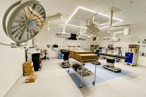 Operating theatres at The Children’s Hospital at Westmead are being used to store medical supplies rather than being used for surgeries.