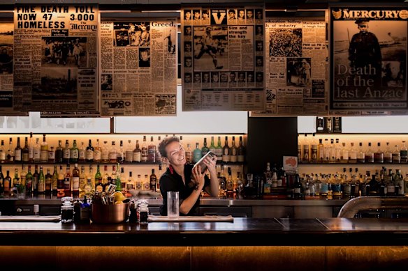 Hobart’s MACq 01 Story Bar hosts  evening Gin Tales sessions. 