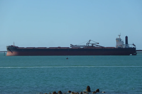 The RTM Zheng He at Dampier Port in 2014.
