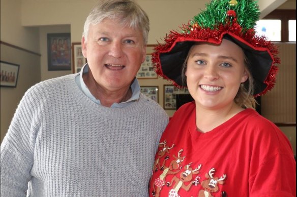 Hibberd and her father Chris, who could not be revived after cardiac arrest at the age of 59.