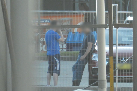 One of the money drops uncovered by covert surveillance.