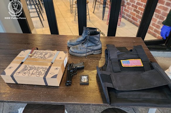 Items seized after police swarmed the Entertainment Quarter.