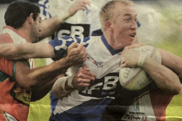 Trent Robinson in his playing days with Toulouse Olympique.